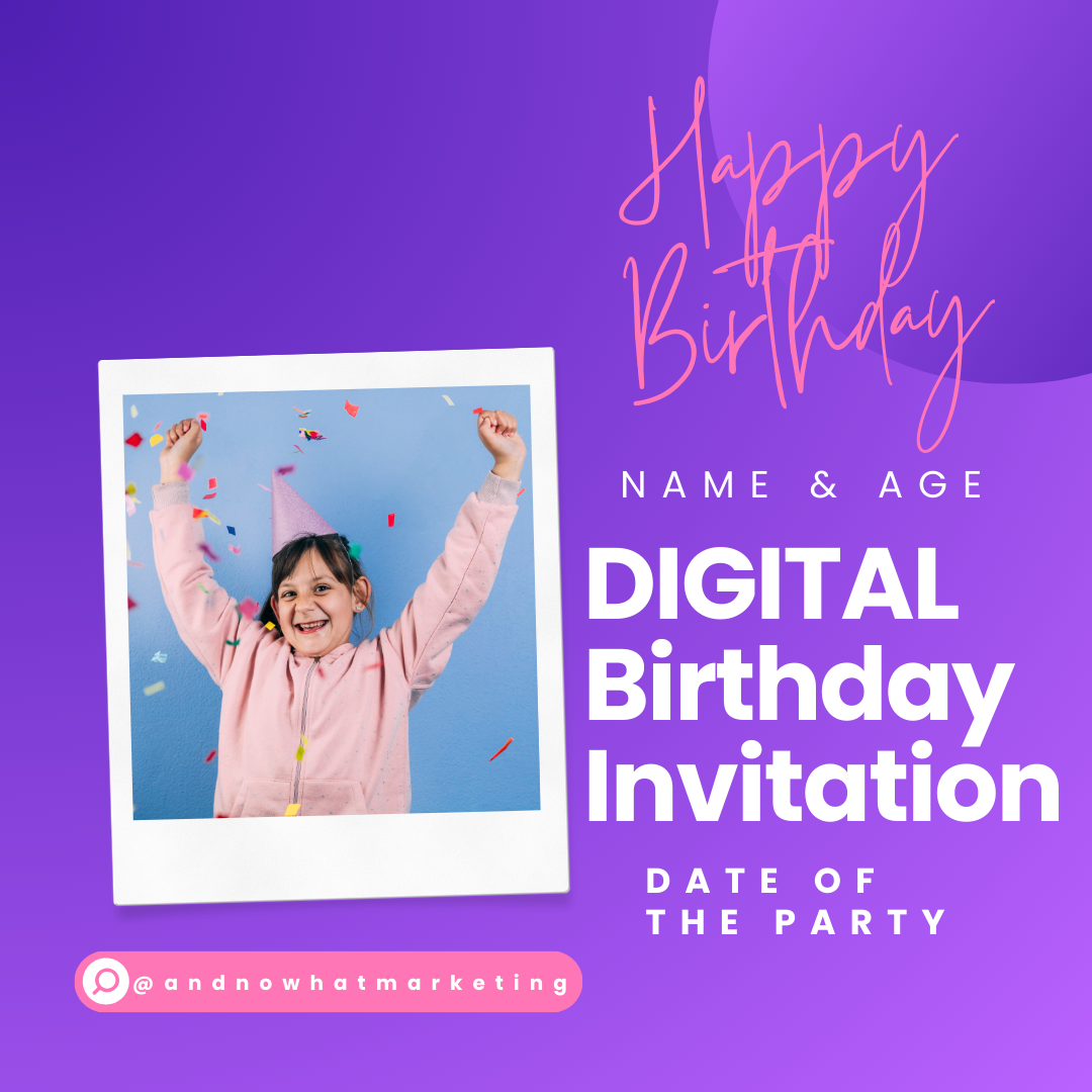 Digital Birthday Invitation